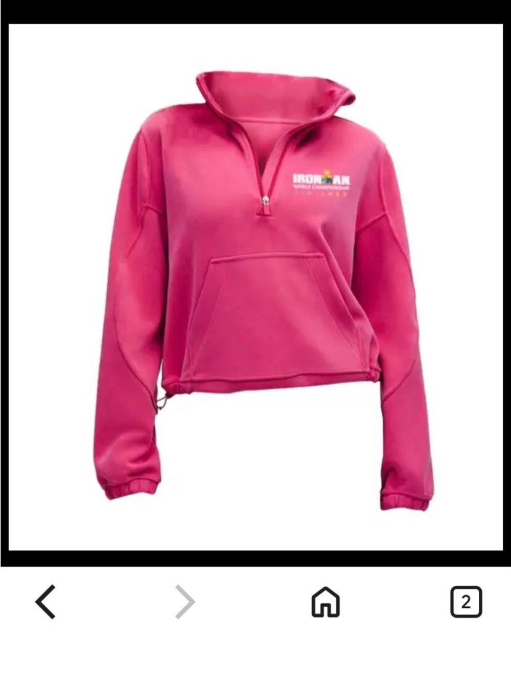 IRONMAN WORLD CHAMPIONSHIP KONA lululemon WOMENS FINISHER HALF ZIP HOODIE 4 FAIR